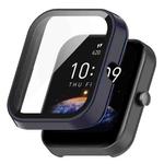 For Amazfit Bip3 / Bip3 Pro PC+ Toughened Film Fully Enclosed Protective Watch Case(Ink Blue)