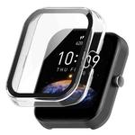 For Amazfit Bip3 / Bip3 Pro PC+ Toughened Film Fully Enclosed Protective Watch Case(Transparent White)