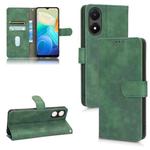 For vivo Y02s Skin Feel Magnetic Flip Leather Phone Case(Green)