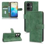 For vivo Y77 Global Skin Feel Magnetic Flip Leather Phone Case(Green)