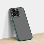 For iPhone 14 Lycra Series Skin Frosted Phone Case (Green)