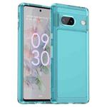 For Google Pixel 7 Candy Series TPU Phone Case(Transparent Blue)