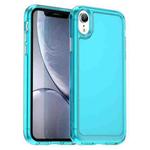 For iPhone XR Candy Series TPU Phone Case (Transparent Blue)