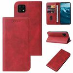 For Sharp Aquos Sense 6 SHG05 / SH-54B / Sense 6S / SHG07 Magnetic Closure Leather Phone Case(Red)