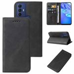 For Sharp Aquos V6 / V6 Plus / TCL 305 / 30 SE / 306 Magnetic Closure Leather Phone Case(Black)