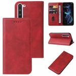 For Sharp Aquos R5G Magnetic Closure Leather Phone Case(Red)