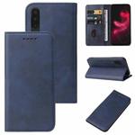 For Sharp Aquos Zero 5G Basic Magnetic Closure Leather Phone Case(Blue)