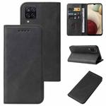 For Samsung Galaxy A12 5G Magnetic Closure Leather Phone Case(Black)