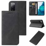 For Samsung Galaxy S20 FE 5G / S20 FE / S20 Lite /  S20 FE 2022 Magnetic Closure Leather Phone Case(Black)