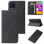For Samsung Galaxy M22 / A22 4G Magnetic Closure Leather Phone Case(Black)
