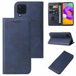 For Samsung Galaxy M22 / A22 4G Magnetic Closure Leather Phone Case(Blue)