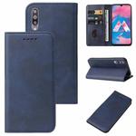 For Samsung Galaxy M30 / A40s Magnetic Closure Leather Phone Case(Blue)