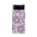 For Samsung Galaxy Z Flip3 5G Flowers Pattern Folded Phone Case(Petals)