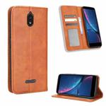 For HotPepper Serrano3 Magnetic Buckle Retro Texture Leather Phone Case(Brown)