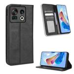 For ZTE Nubia Z40S Pro Magnetic Buckle Retro Texture Leather Phone Case(Black)