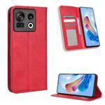 For ZTE Nubia Z40S Pro Magnetic Buckle Retro Texture Leather Phone Case(Red)
