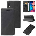 For Samsung Galaxy A20e Magnetic Closure Leather Phone Case(Black)