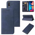 For Samsung Galaxy A20e Magnetic Closure Leather Phone Case(Blue)