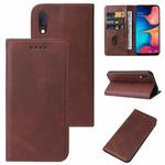 For Samsung Galaxy A20e Magnetic Closure Leather Phone Case(Brown)