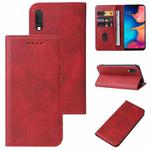 For Samsung Galaxy A20e Magnetic Closure Leather Phone Case(Red)