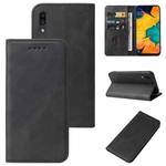 For Samsung Galaxy A30 / A20 / M10s Magnetic Closure Leather Phone Case(Black)