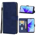For OPPO A57s Leather Phone Case(Blue)