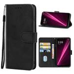 For T-Mobile REVVL 6 5G Leather Phone Case(Black)