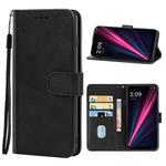 For T-Mobile REVVL 6 Pro 5G / T Phone Pro 5G Leather Phone Case(Black)