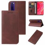 For Huawei Nova 7 SE 5G Youth Magnetic Closure Leather Phone Case(Brown)