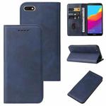 For Huawei Nova 7S Magnetic Closure Leather Phone Case(Blue)