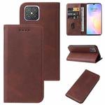 For Huawei Nova 8 SE Magnetic Closure Leather Phone Case(Brown)