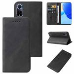 For Huawei Nova 9 Magnetic Closure Leather Phone Case(Black)