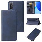 For Huawei Nova 9 SE Magnetic Closure Leather Phone Case(Blue)