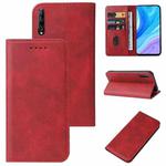 For Huawei P Smart Pro Magnetic Closure Leather Phone Case(Red)