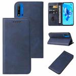 For Huawei P20 Lite 2019 Magnetic Closure Leather Phone Case(Blue)