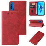 For Huawei P20 Lite 2019 Magnetic Closure Leather Phone Case(Red)