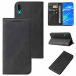 For Huawei Y7 Prime 2019 Magnetic Closure Leather Phone Case(Black)