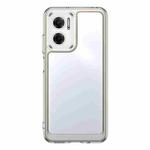 For Xiaomi Redmi 11 Prime Accurate Hole Colorful Series Acrylic + TPU Phone Case(Transparent Grey)