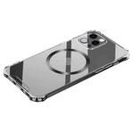 For iPhone 12 Pro Max CD Ring Magnetic Four Corner Airbags Phone Case(Black)