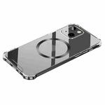 For iPhone 14 CD Ring Magnetic Four Corner Airbags Phone Case (Black)