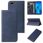 For OPPO A1k Magnetic Closure Leather Phone Case(Blue)