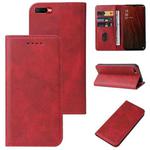 For OPPO A5s Magnetic Closure Leather Phone Case(Red)