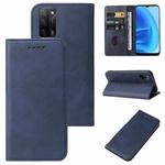 For OPPO A53s 5G Magnetic Closure Leather Phone Case(Blue)