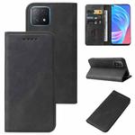 For OPPO A73 Magnetic Closure Leather Phone Case(Black)