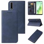 For OPPO A31 Magnetic Closure Leather Phone Case(Blue)