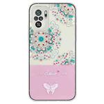 For Xiaomi Redmi Note 10 4G / Redmi Note 10S Bronzing Butterfly Flower TPU Phone Case(Peacock Flower)