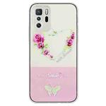 For Xiaomi Poco X3 GT Bronzing Butterfly Flower TPU Phone Case(Rose Heart)