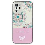 For Xiaomi Poco X3 GT Bronzing Butterfly Flower TPU Phone Case(Peacock Flower)
