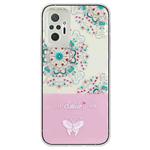 For Xiaomi Redmi Note 10 Pro Max / Note 10 Pro Bronzing Butterfly Flower TPU Phone Case(Peacock Flower)