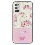 For Xiaomi Redmi Note 10 5G / Poco M3 Pro 5G Bronzing Butterfly Flower TPU Phone Case(Peony)